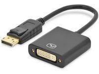 ASSMANN - Video adapter - DisplayPort (hann) til DVI-I (hunn) - 15 cm - formstøpt - svart