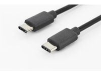 ASSMANN - USB-kabel - USB-C (hann) til USB-C (hann) - USB 2.0 - 1.8 m - formstøpt - svart