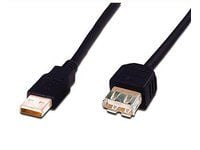 ASSMANN - USB-forlengelseskabel - USB (hann) til USB (hunn) - USB 2.0 - 5 m - svart