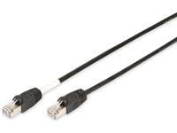 DIGITUS Professional - Liitäntäkaapeli - RJ-45 (uros) - RJ-45 (uros) - 3 m - SFTP - CAT 6 - buutattu, ulkona, solmuvapaa - musta - musta