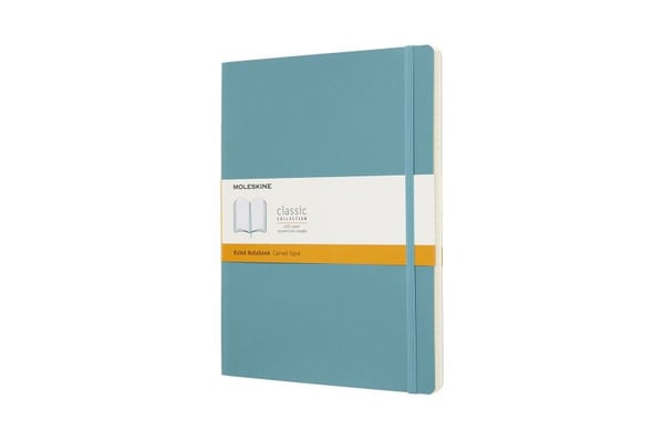 Moleskine 805.83.4171.554.3, Monokromatisk, Blå, Matt, 70 g/m², Linjerte ark, Mykt omslag