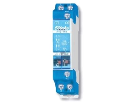 ELTAKO Installationsrelæ2 slutte, 16A, 230V ACdin-skinne 18mm bred