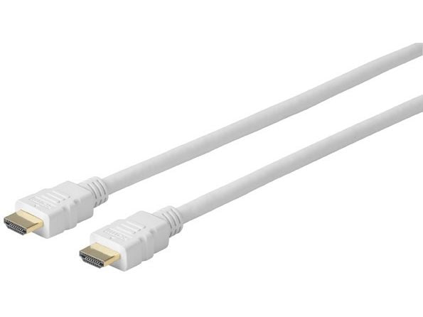 VivoLink Pro - HDMI-kabel - HDMI hann til HDMI hann - 2 m - trippel beskyttelse - hvit - formstøpt, 4K-støtte
