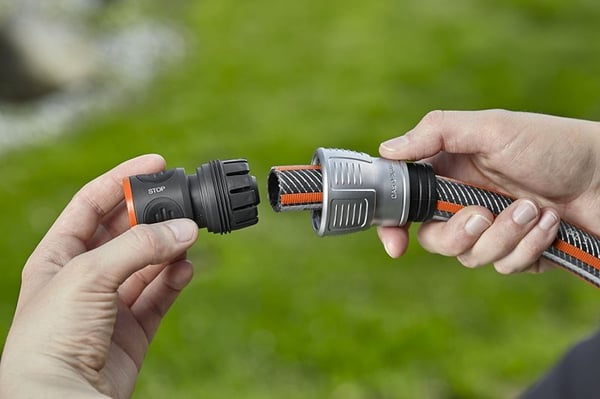Gardena Premium slangekobling med vannstopp 3/4"