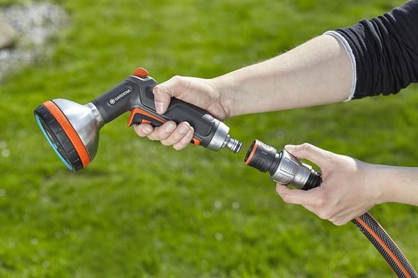 Gardena Premium slangekobling med vannstopp 3/4"