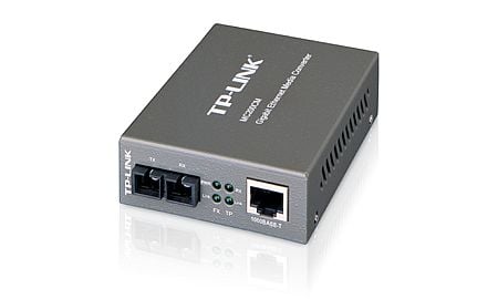 TP-Link MC200CM V5 - Fibermedieomformer - 1GbE - 1000Base-SX, 1000Base-T - RJ-45 / SC flermodus - opp til 550 m - 850 nm - for P/N: TL-MC1400, TL-S...