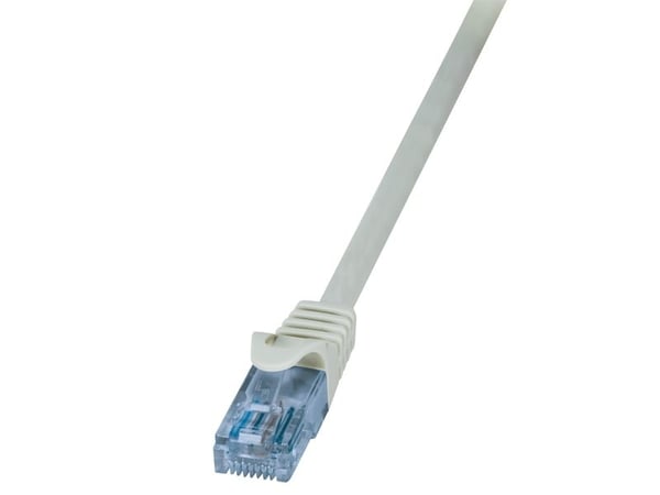 LogiLink Home EconLine - Koblingskabel - RJ-45 (hann) til RJ-45 (hann) - UTP - CAT 6a - grå