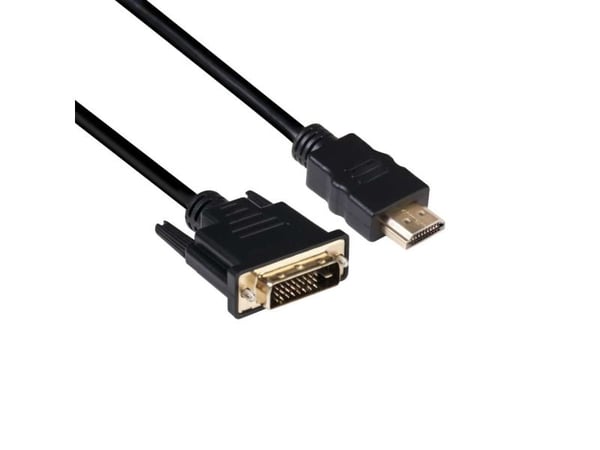 Club 3D CAC-1210 - Adapterkabel - dobbeltlenke - DVI-D hann til HDMI hann - 2 m - 4K-støtte