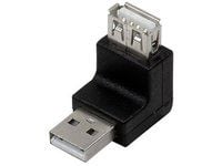 LogiLink USB 2.0 A/A, USB 2.0 A, USB 2.0 A, Sort