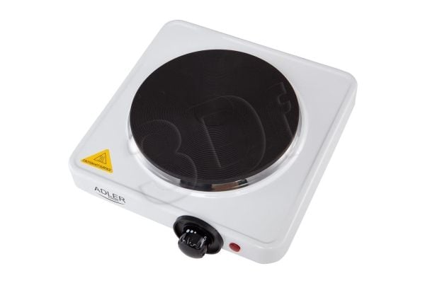 Adler AD 6503, Hvit, Benkeplate, Innebygde kokeplater, Emaljert stål, 1 zone(s), 1 zone(s)