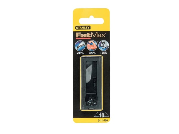 Stanley 2-11-700, 10 stykker, 63 mm, 20 mm, Rustfritt stål