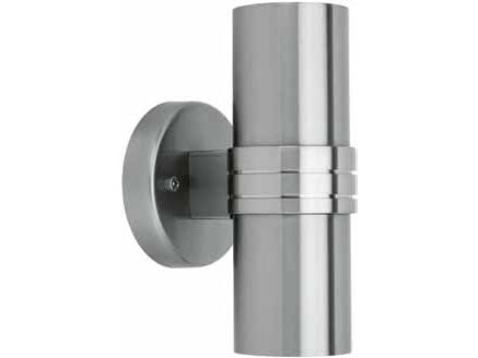 Brilliant Hanni, Utendørs veggbelysning, Rustfritt stål, Glass, Stål, IP44, Hage, Terrasse, I