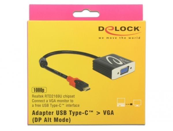 Delock - Videomuuntaja - DisplayPort - VGA - lajittelu - detailsalg