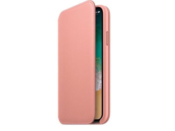 Apple - Lommebok for mobiltelefon - lær - bløt rosa