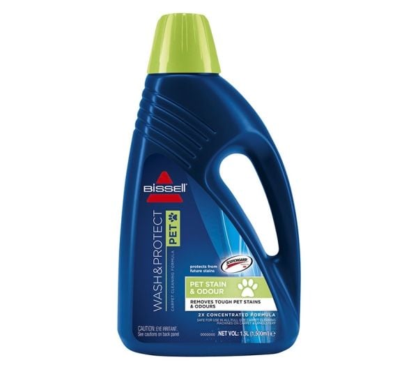 BISSELL Wash & Protect Pet - Renser / luktfjerner - væske - flaske - 1.5 L - frisk - konsentrert - blank