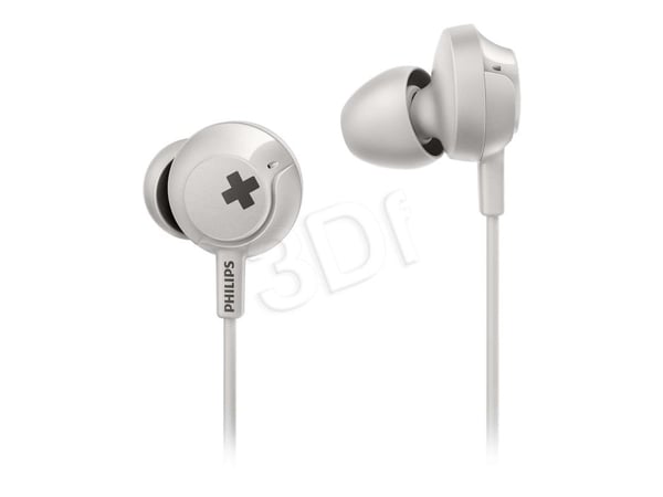 Philips Hodetelefoner med mikrofon SHE4305WT/00, Koblet med ledninger (ikke trådløs), 9 - 23000 Hz, Musikk, 12 g, Hodesett, Hvit