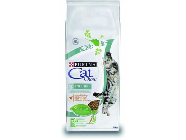 Purina Cat Chow Sterilized, Voksen, Kylling, 15 kg