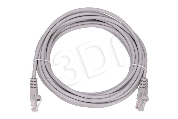 Extralink - Koblingskabel - RJ-45 (hann) til RJ-45 (hann) - 5.3 mm - UTP - CAT 5e - innendørs, formstøpt, uten hindringer - grå