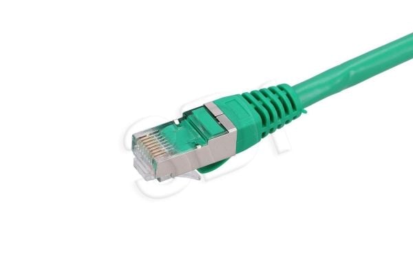 Extralink - Koblingskabel - RJ-45 (hann) til RJ-45 (hann) - 6 mm - FTP - CAT 6 - halogenfri, innendørs, uten hindringer - grønn