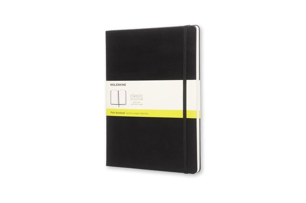 Moleskine Classic, Yksivärinen, Musta, 70 g/m², Kovakantinen, Universaali