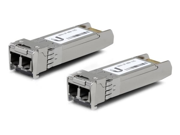 Ubiquiti U Fiber - SFP+ transceivermodul - 10GbE - LC multimodus - opp til 300 m - 850 nm (en pakke 2)