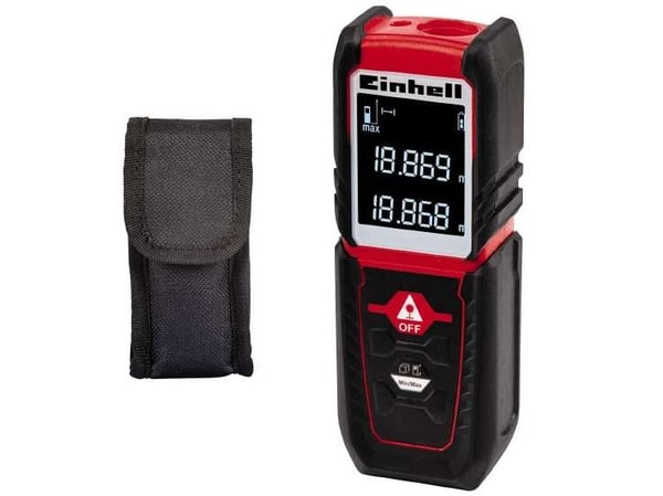 Einhell TC-LD 25, 25 m, 3 mm/m, Svart, Rød, AAA, 1,5 V, 90 g
