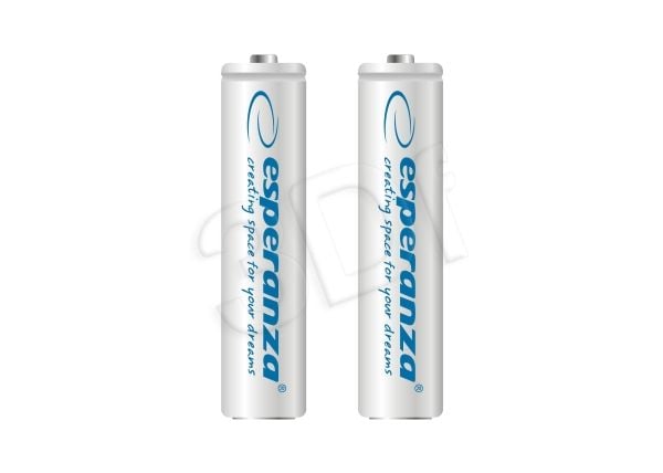 ESPERANZA oppladbare Ni-MH AAA 1000 mAh 2 stk. hvit
