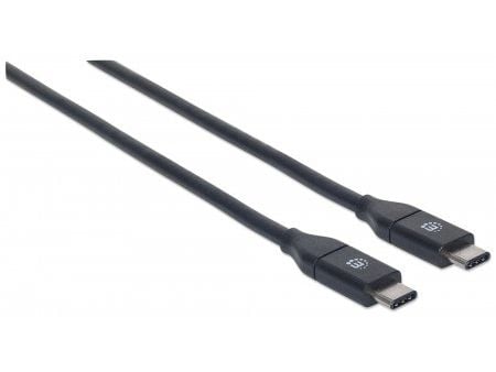 Manhattan 354899, 0,5 m, USB C, USB C, USB 3.2 Gen 2 (3.1 Gen 2), 10 Gbit/sek, svart