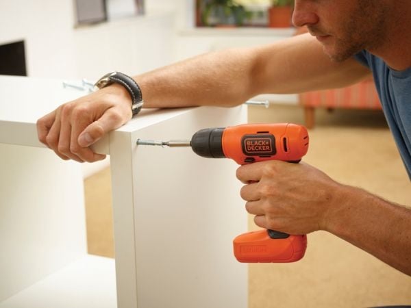 Black & Decker BDCD8-QW, Boremaskin med pistolgrep, Nøkkelløs, 1 cm, 2 cm, 1 mm, 400 RPM