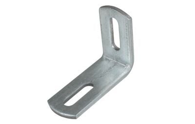 WALRAVEN Vinkel til profilskinne WM 1, 15, 2L=75x50 mm B=30 mm hul=8,5x30, 5 mmElforzinket, 90 grader