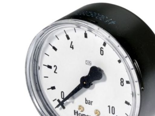 Resideo manometer t/D06F - manometer t/D06F. ø50mm-1/4''. 0-10 bar skala - eftermontage