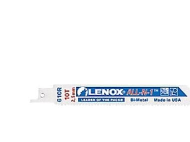 Lenox bajonettisahanterä 152mm - Bi-Metal 152x20x0.9mm 10TPI t/puu/metalli 610r 5kpl
