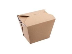 Takeaway æske 750 ml 118/84x97/63x92 mm med PE Brun,250 stk/krt