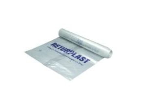 Knudesæk 200liter B850xL1600mm 56my Returplast Transparent,10 rl x 10 stk/krt