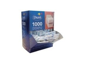 Tandstik Jordan Trekantet enkeltpakket Træ i Klar/Hvid folie,6 pk x 1000 stk/krt