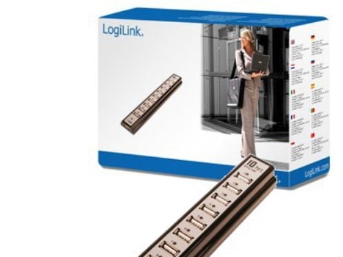 LogiLink USB 2.0 Hub 10-Port - Hub - 10 x USB 2.0 - stasjonær
