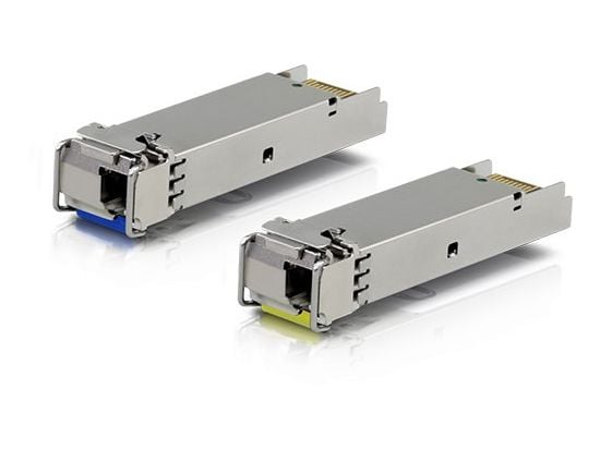 Ubiquiti U Fiber - SFP (mini-GBIC) transceivermodul - 1GbE - LC-enkeltmodus - opp til 3 km - 1310/1550 (TX) / 1550/1310 (RX) nm (en pakke 2)