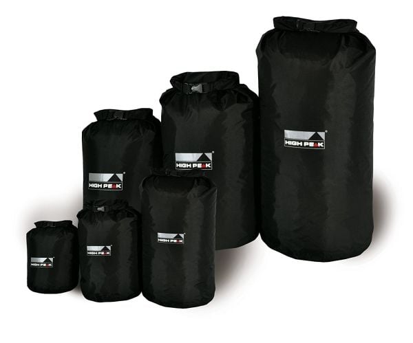 High Peak Dry Bag L, Matkapussi, Musta, Suuri, Nailon, Polyvinyylikloridi, 1 kpl, 26 L High Peak Dry Bag L, Matkapussi, Musta, Suuri, Nailon, Polyvinyylikloridi, 1 kpl, 26 L