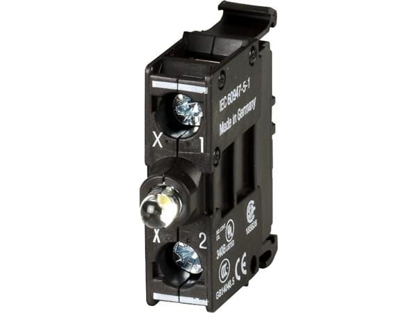Eaton M22-LEDC230-R lys til elektrisk kapsling (skrue) svart LED CE UL CSA AC (M22-LEDC230-R)