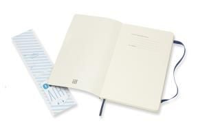 Moleskine 805-50-0285-474-0, Monokromatisk, Blå, Matt, 70 g/m², Linjerte ark, Mykt omslag