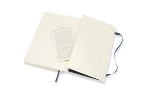 Moleskine 805-50-0285-474-0, Monokromatisk, Blå, Matt, 70 g/m², Linjerte ark, Mykt omslag