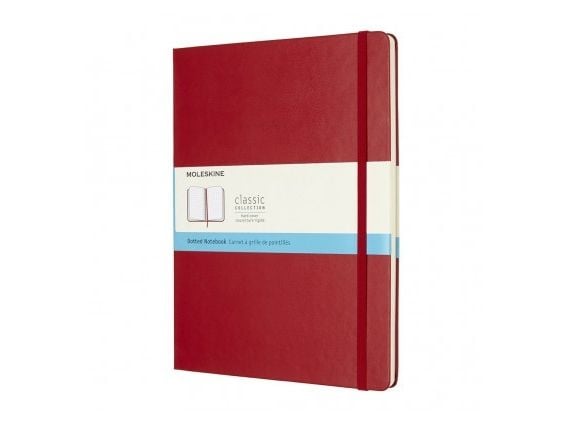 Moleskine 805-50-0285-508-2, Yksivärinen, Punainen, Matta, 70 g/m², Viivapaperi, Kovakantinen