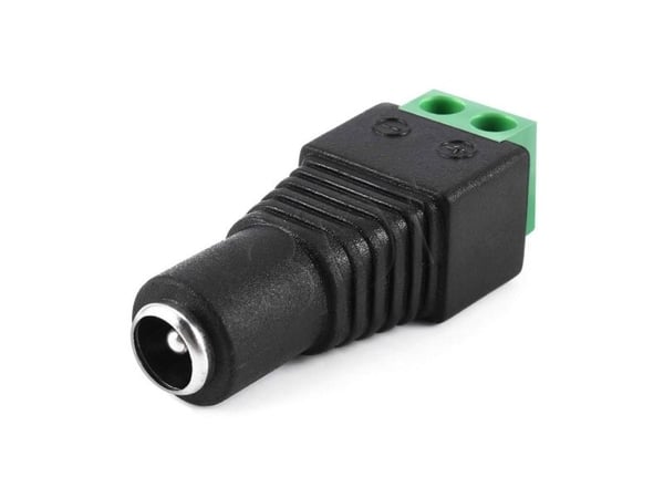 Akyga AK-SC-17 - Strömadapter - växelströmsuttag 2,1/5,5 mm (hona) till 2 st. stiftfästskruvar (hona)