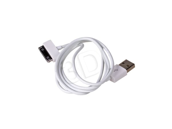 Akyga AK-USB-08 - Laddnings-/datakabel - Apple Dock hane till USB hane - 1 m - vit - för Apple iPad/iPhone/iPod (Apple Dock)