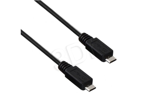 Akyga AK-USB-17 - USB-kabel - Micro-USB type B (hann) til Micro-USB type B (hann) - USB 2.0 - 60 cm - svart