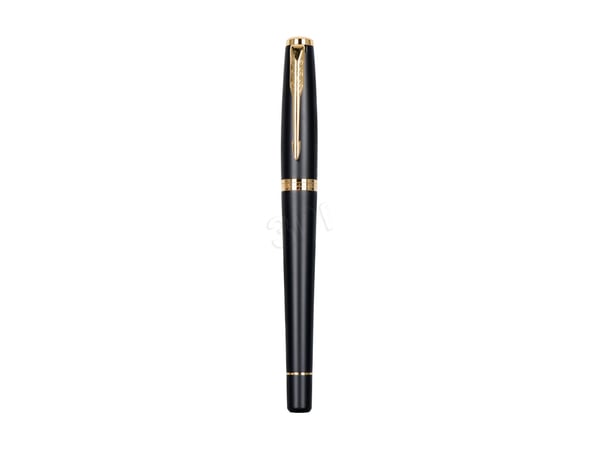 Parker Urban, Svart, Guld, Påfyllning med bläckpatronssystem, Blå, Gjuten aluminium, mässing, Krom, Rund spets, Rostfritt stål
