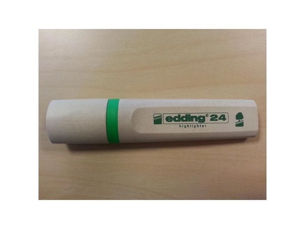 Edding 24 EcoLine, 1 kpl, Vaaleanvihreä, Taltan pää, Vihreä, Valkoinen, 5 mm, Saksa