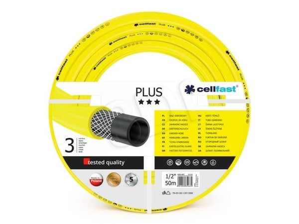 CELLFAST 10-201, 50 m, Ovan jord, Gul, 25 Bar, 1,25 cm, -20 - 60 ° C