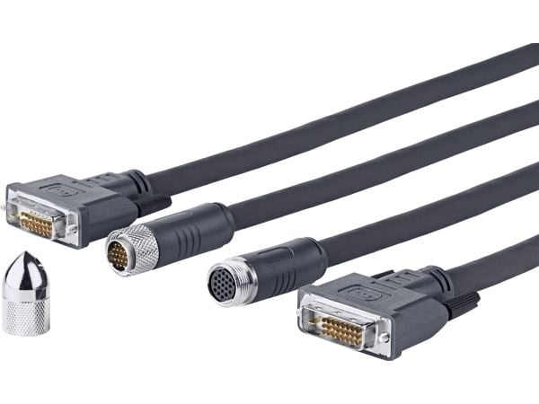 VivoLink Pro Cross Wall - DVI-kabel - DVI-D (hann) til DVI-D (hann) - 10 m - tommelskruer