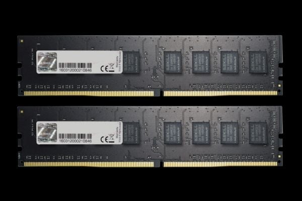 G.Skill Value Series - DDR4 - sett - 16 GB: 2 x 8 GB - DIMM 288-pin - 2666 MHz / PC4-21300 - CL19 - 1.2 V - ikke-bufret - ikke-ECC